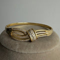 Taş Detaylı Modern Gold Bileklik
