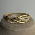 Modern Taş Detaylı Gold Bileklik