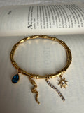Charm Detaylı Çelik Bileklik