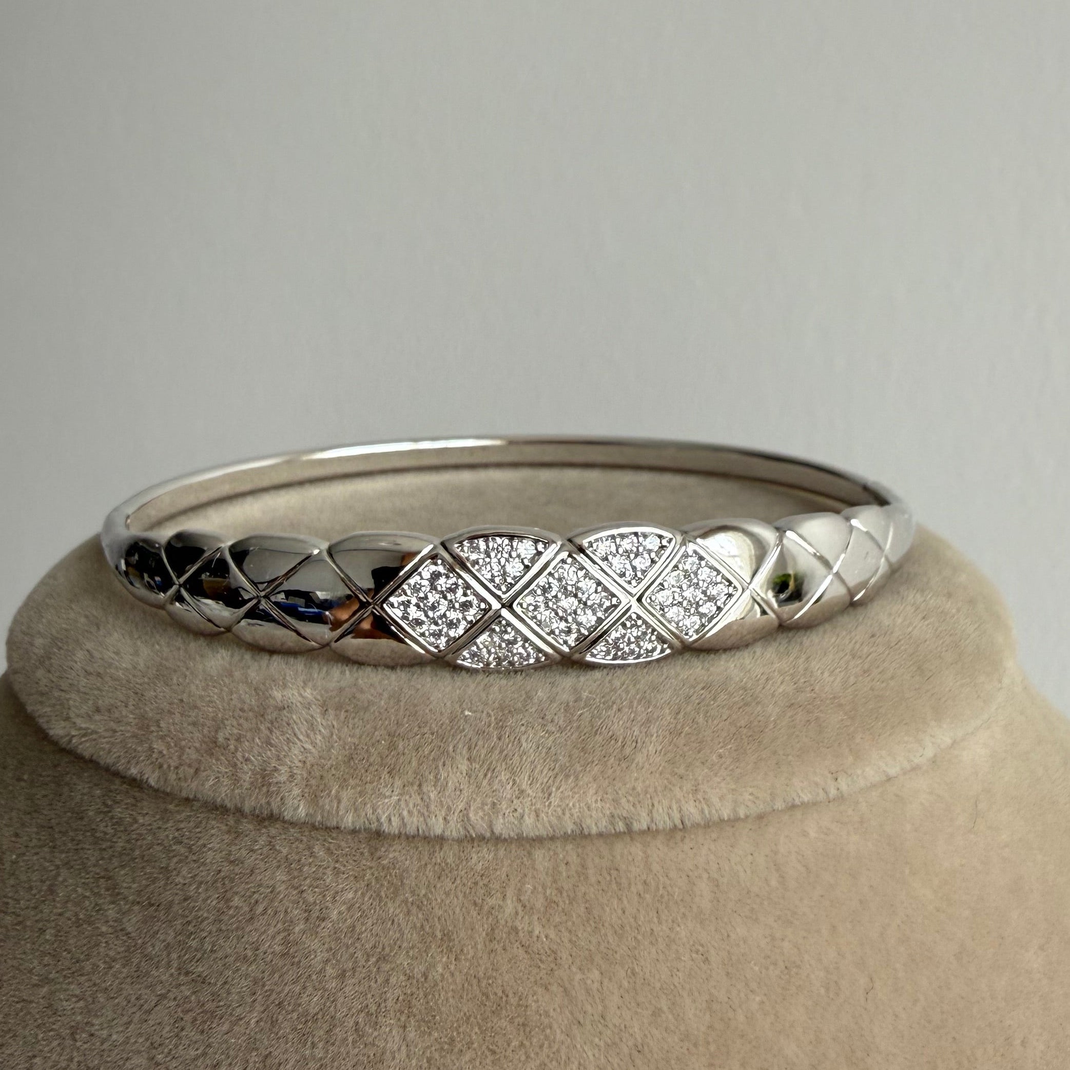 Silver Diamond Desen Bileklik